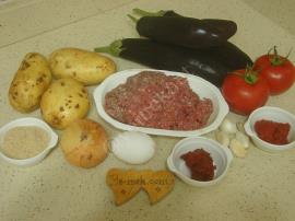 Fırında Köfteli Patlıcan Yemeği