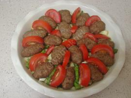 Fırında Köfteli Patlıcan Yemeği