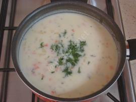 Sebzeli Yoğurt Çorbası