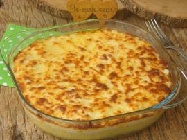 Fırında Patates Püreli Tavuk Yemeği