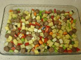 Fırında Sebzeli Köfte