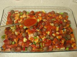 Fırında Sebzeli Köfte