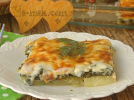 Patatesli Ispanak Graten