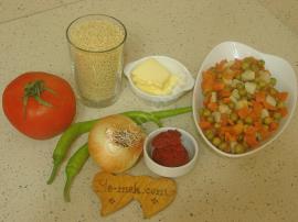 Sebzeli Kuskus Pilavı