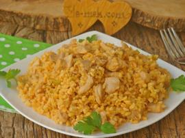 Tavuklu Bulgur Pilavı