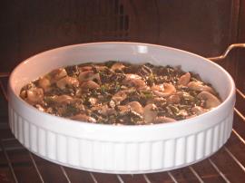 Ispanaklı Mantarlı Yumurta