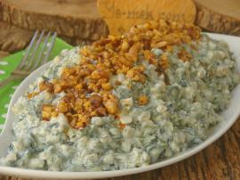 Tadına Doyamayacağınız Nefis Bir Lezzet : Ispanaklı Buğday Salatası
