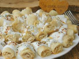 Yufkadan Tavuklu Mantı