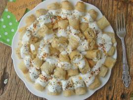 Yufkadan Tavuklu Mantı