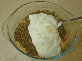 Yoğurtlu Mercimekli Erişte Salatası