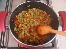 Taze Fasulyeli Bulgur Pilavı