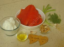 Yoğurtlu Kırmızı Biber Mezesi