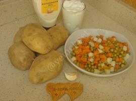 Garnitürlü Patates Salatası