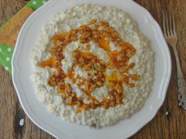 Köz Patlıcanlı Buğday Salatası