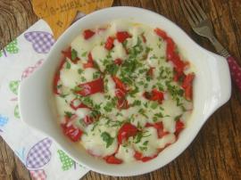Fırında Peynirli Biber