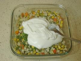 Mayonezli Garnitürlü Buğday Salatası