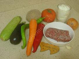 Kıymalı Sebze Kızartması