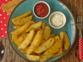 Fırında Elma Dilimli Patates