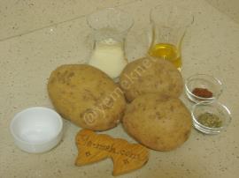 Fırında Mısır Unlu Patates Kızartması