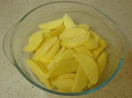 Fırında Mısır Unlu Patates Kızartması