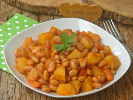 Patatesli Barbunya Yemeği