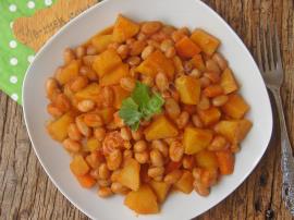 Patatesli Barbunya Yemeği