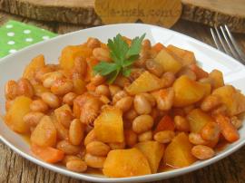 Patatesli Barbunya Yemeği