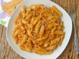 Demleme Kıymalı Makarna