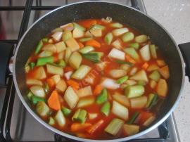 Patatesli Pırasa Yemeği