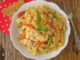 Tavuklu Krep Makarna