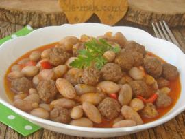 Köfteli Barbunya Yemeği