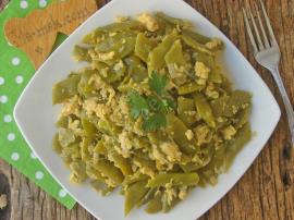 Yumurtalı Taze Fasulye Kavurması