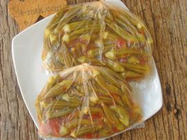 Dondurucuda Kışlık Bamya Saklama