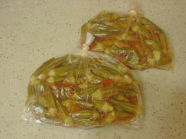 Dondurucuda Kışlık Bamya Saklama