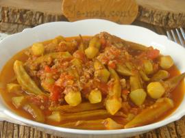 Kıymalı Bamya Yemeği