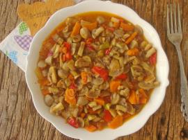 Sebzeli Mantar Yemeği