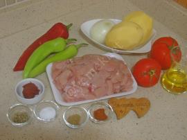 Fırında Sebzeli Tavuk Sote