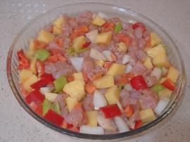 Fırında Sebzeli Tavuk Sote