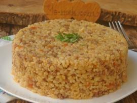 Kıymalı Bulgur Pilavı