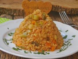 Pırasalı Bulgur Pilavı
