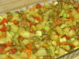 Fırında Sebze Kızartması