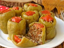 Buzluktan Çıkan Dolmalık Biber İle Biber Dolması