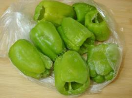 Buzluktan Çıkan Dolmalık Biber İle Biber Dolması