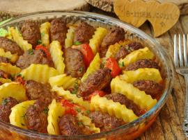 Köfteli Patates Dizmesi