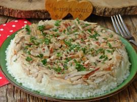 Soğanlı Tavuklu Pilav