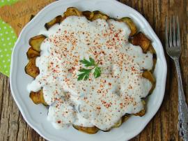 Yoğurtlu Patlıcan Kızartması