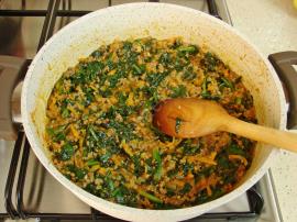 Ispanaklı Kıymalı Makarna