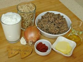 Yoğurtlu Kıymalı Erişte