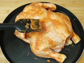 Fırın Poşetinde Bütün Tavuk