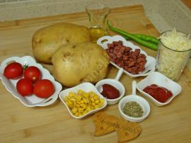 Fırında Patates Pizzası